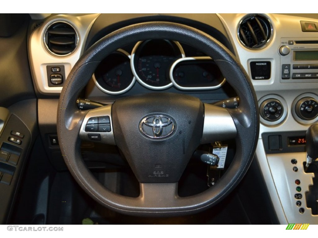 2011 Toyota Matrix 1.8 Dark Charcoal Steering Wheel Photo #65525774