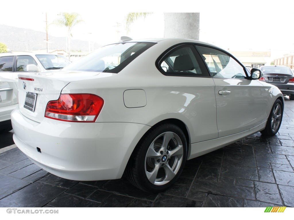 2012 1 Series 128i Coupe - Alpine White / Black photo #2