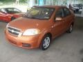 Spicy Orange Metallic - Aveo LS Sedan Photo No. 3
