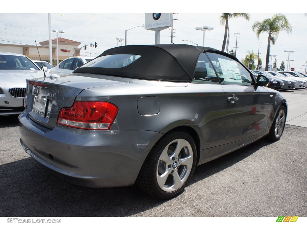 2012 1 Series 128i Convertible - Space Grey Metallic / Black photo #2