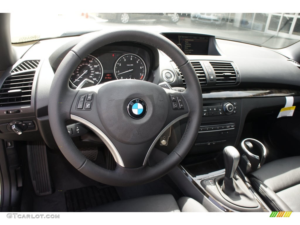 2012 1 Series 128i Convertible - Space Grey Metallic / Black photo #4