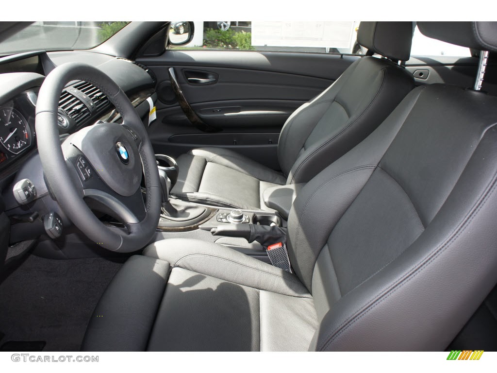 2012 1 Series 128i Convertible - Space Grey Metallic / Black photo #5