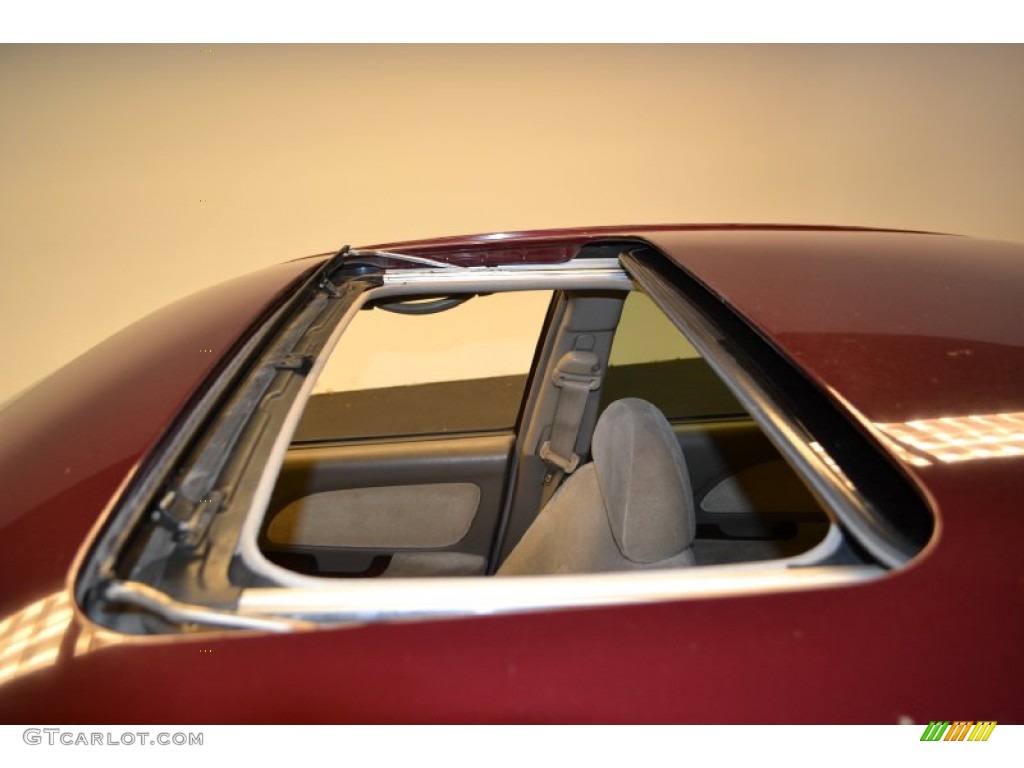 2005 Sonata LX V6 - Ruby Red / Beige photo #7
