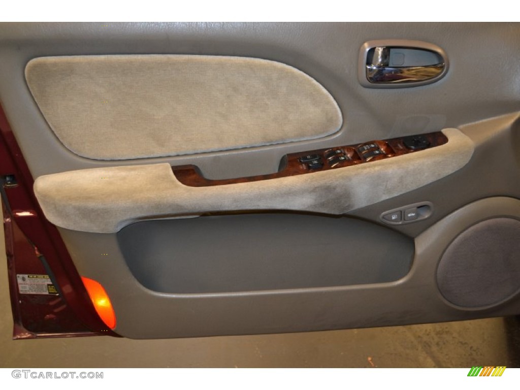 2005 Sonata LX V6 - Ruby Red / Beige photo #11