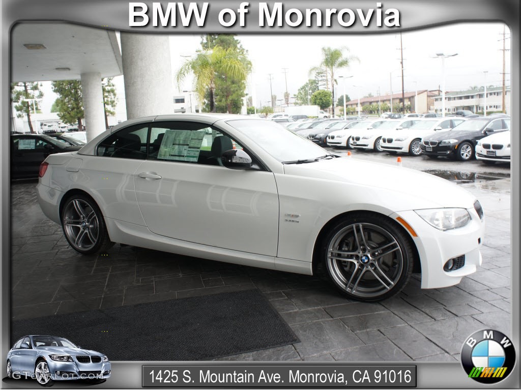 2012 3 Series 335is Convertible - Mineral White Metallic / Black photo #1