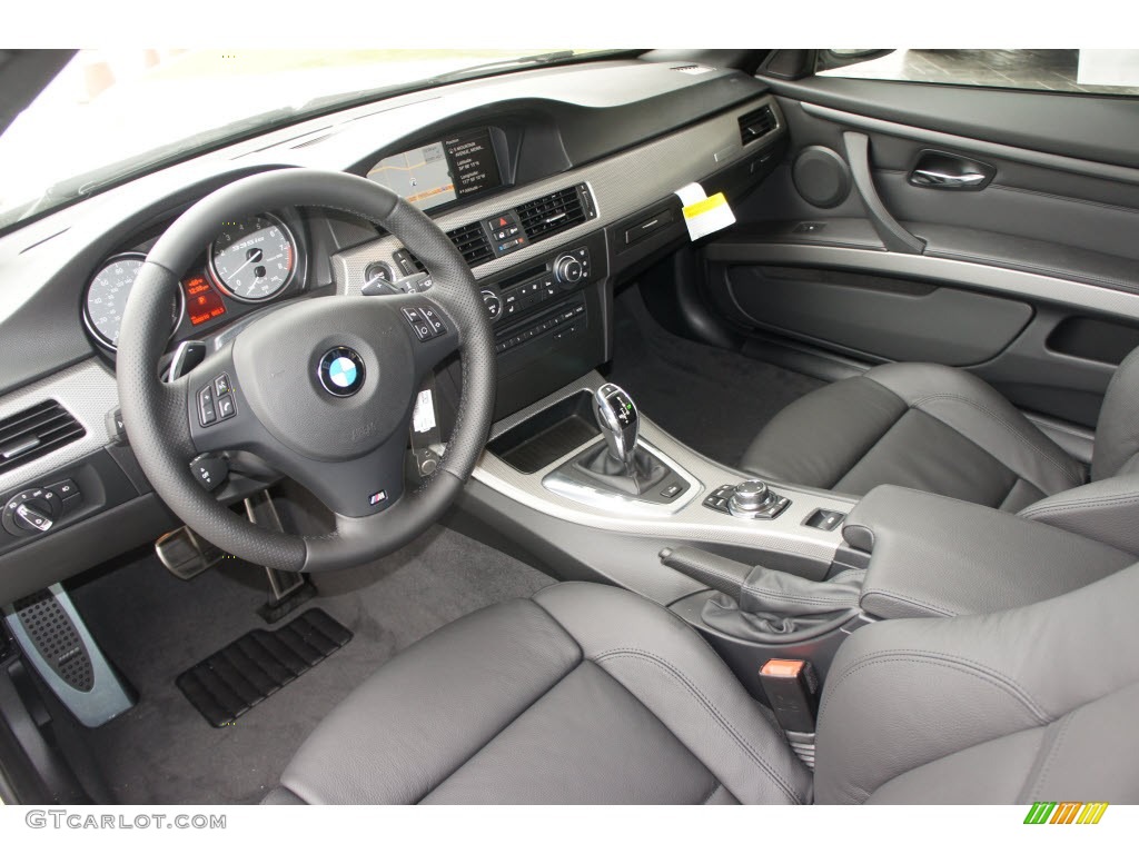 Black Interior 2012 BMW 3 Series 335is Convertible Photo #65526473