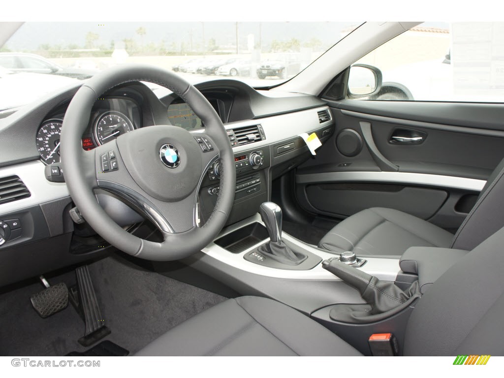 Black Interior 2012 BMW 3 Series 328i Coupe Photo #65526881