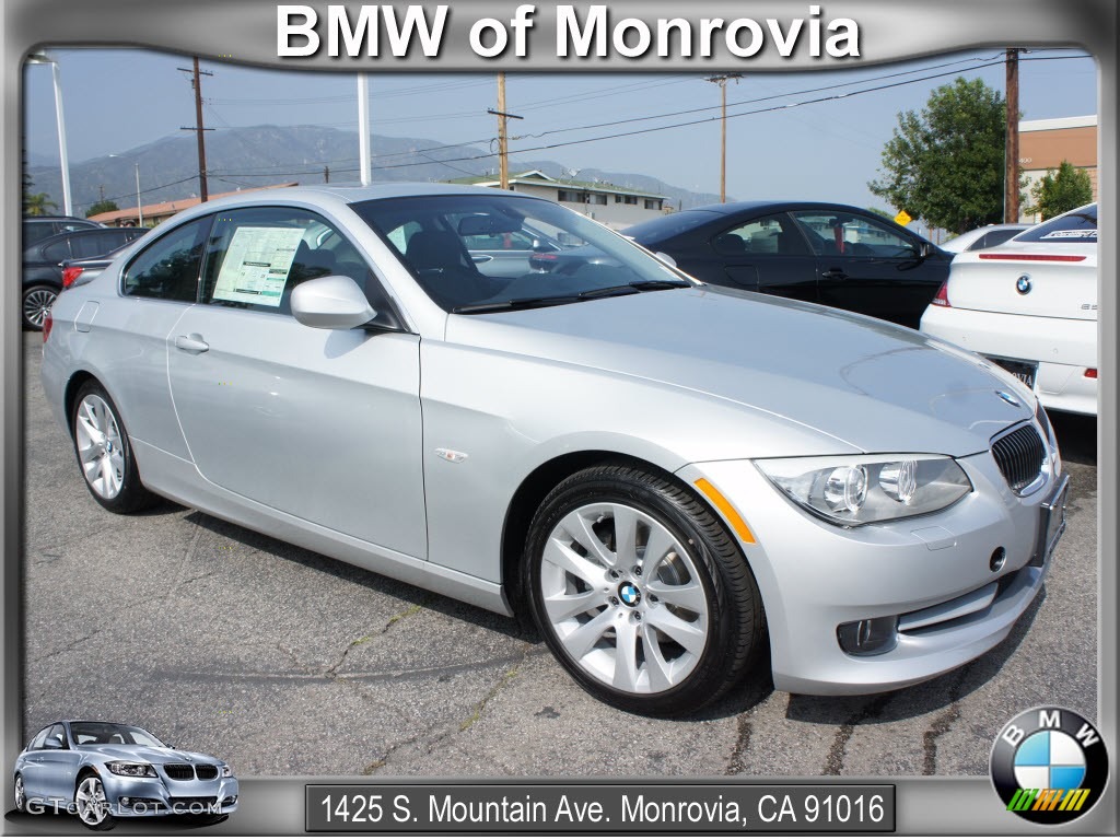 2012 3 Series 328i Coupe - Titanium Silver Metallic / Black photo #1