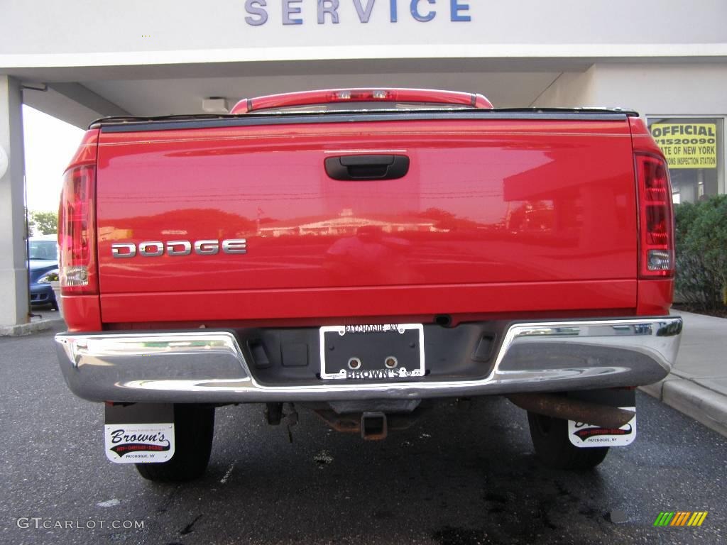 2004 Ram 1500 ST Regular Cab - Flame Red / Dark Slate Gray photo #5