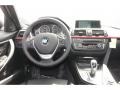 Black/Red Highlight 2012 BMW 3 Series 335i Sedan Dashboard