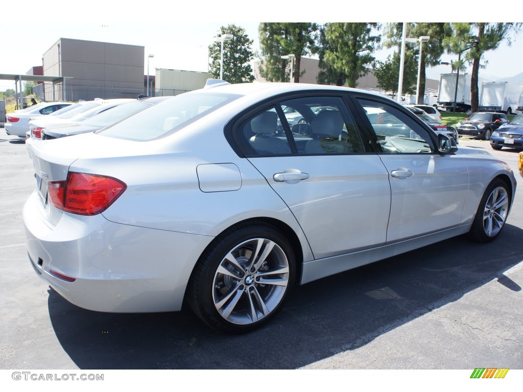 2012 3 Series 328i Sedan - Glacier Silver Metallic / Everest Grey/Black Highlight photo #2