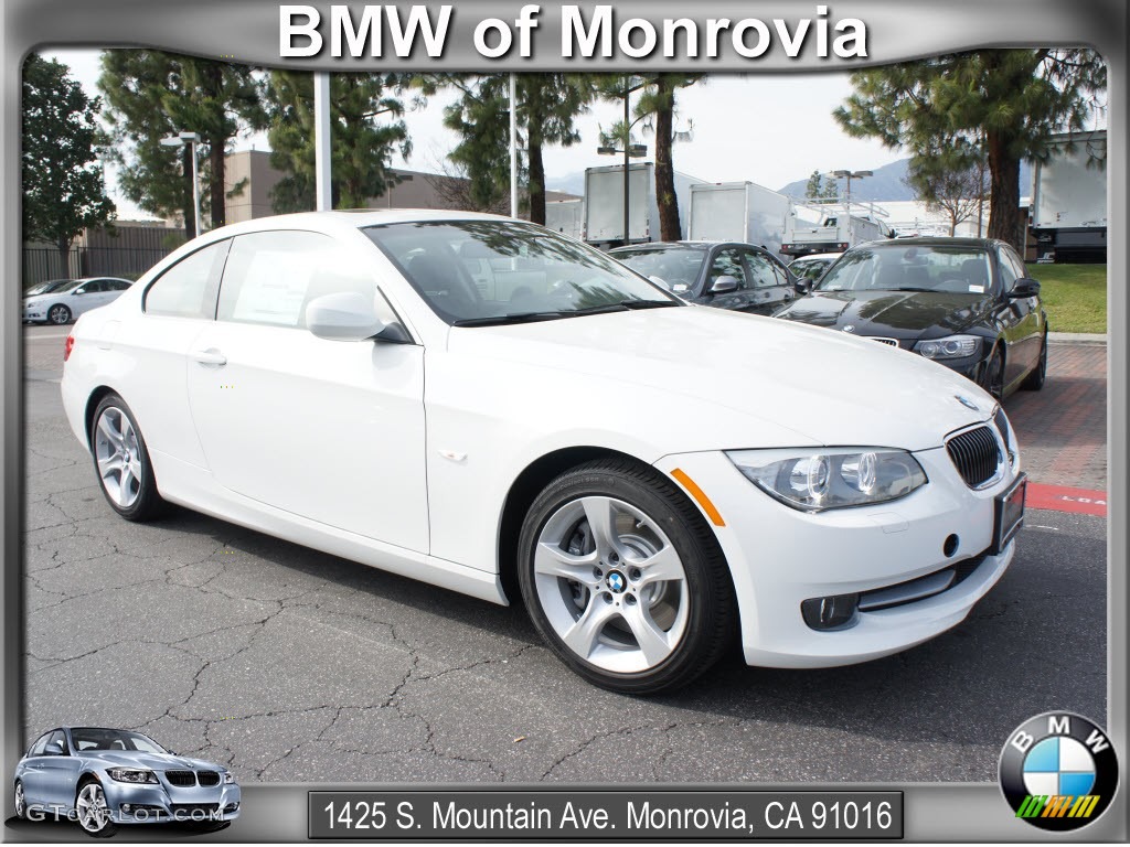2012 3 Series 335i Coupe - Alpine White / Black photo #1