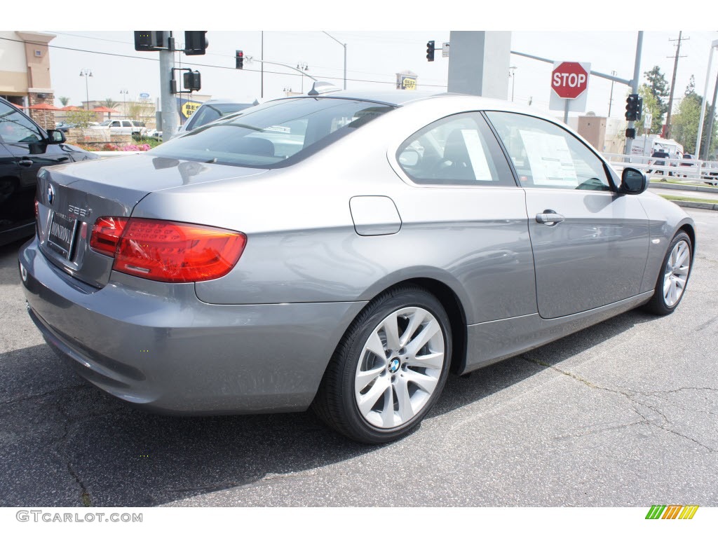 2012 3 Series 328i Coupe - Space Grey Metallic / Black photo #2