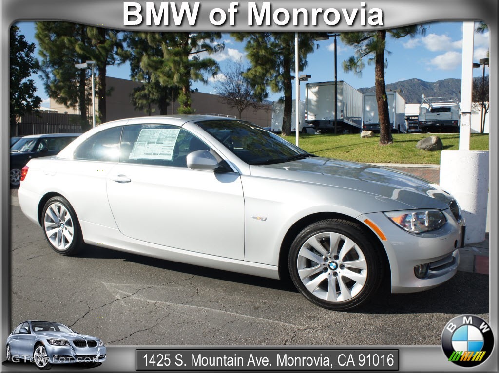 2012 3 Series 328i Convertible - Titanium Silver Metallic / Black photo #1