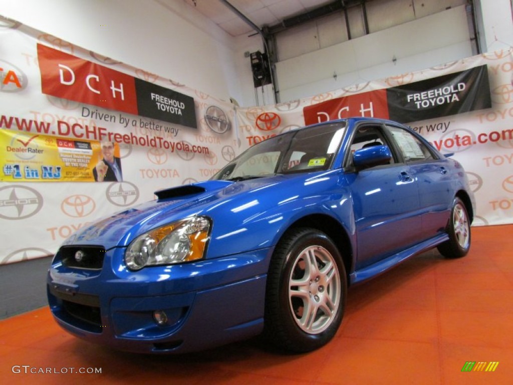 2004 Impreza WRX Sedan - WR Blue Pearl / Dark Gray photo #1