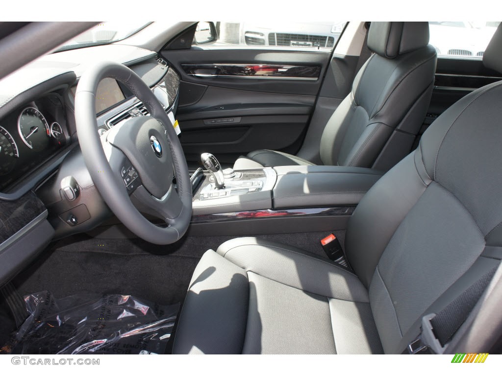 2012 7 Series 750Li Sedan - Dark Graphite Metallic / Black photo #5