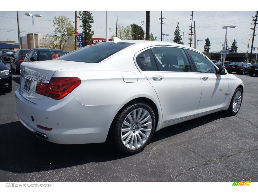 2012 7 Series 750Li Sedan - Mineral White Metallic / Black photo #2