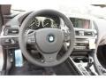 2012 BMW 6 Series Black Nappa Leather Interior Steering Wheel Photo
