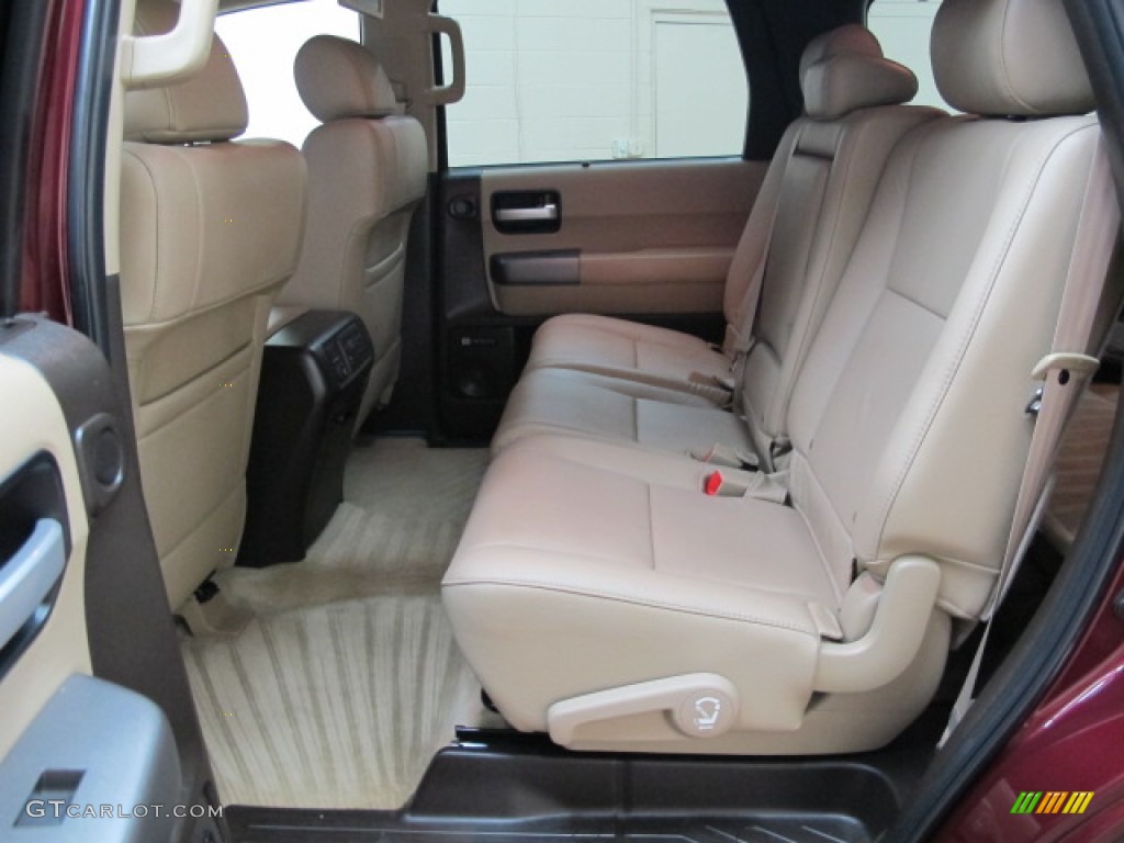 Sand Beige Interior 2011 Toyota Sequoia Limited 4WD Photo #65531162