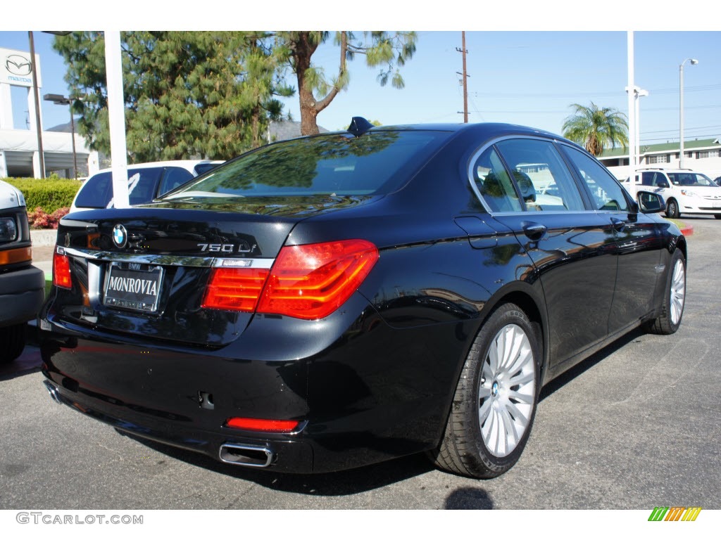 2012 7 Series 750Li Sedan - Black Sapphire Metallic / Black photo #2