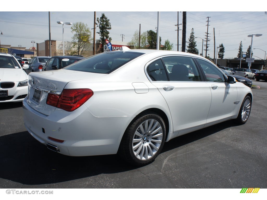 2012 7 Series 750Li Sedan - Mineral White Metallic / Black photo #2