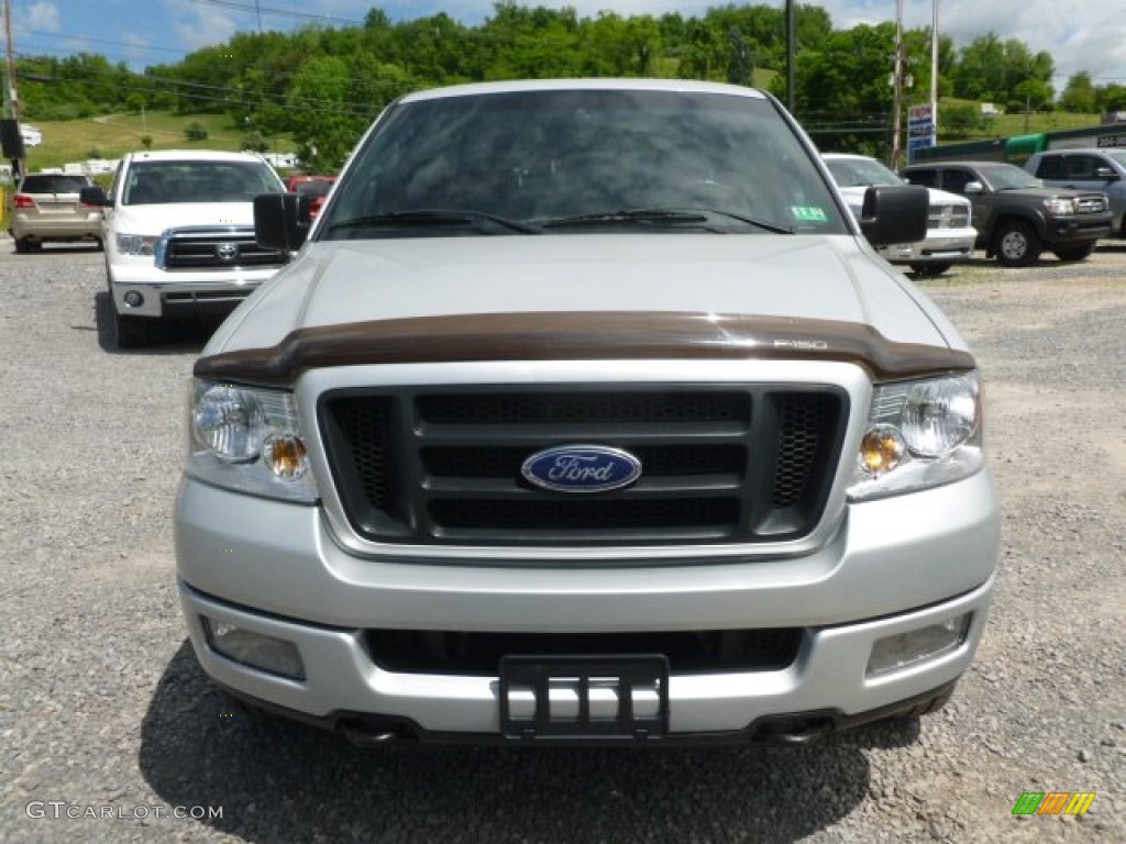 2004 F150 FX4 SuperCrew 4x4 - Silver Metallic / Black/Medium Flint photo #2