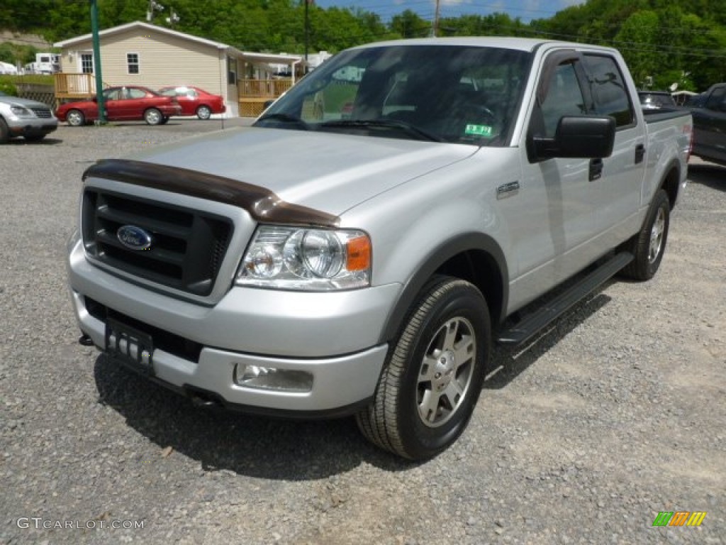 2004 F150 FX4 SuperCrew 4x4 - Silver Metallic / Black/Medium Flint photo #3