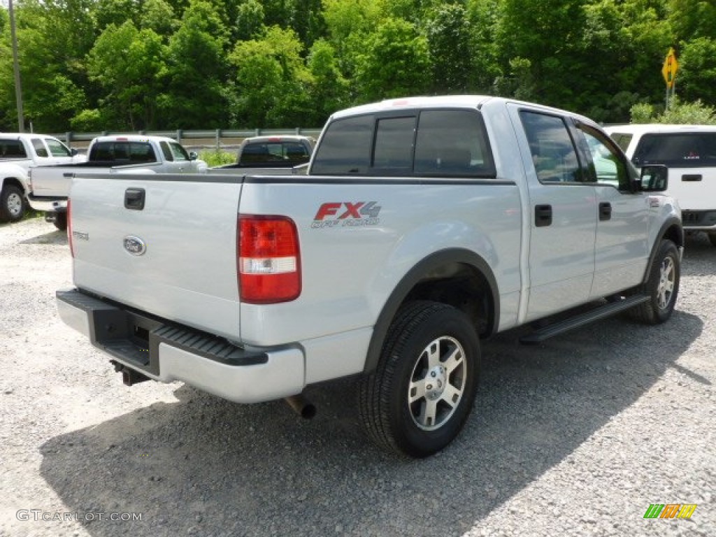 2004 F150 FX4 SuperCrew 4x4 - Silver Metallic / Black/Medium Flint photo #7