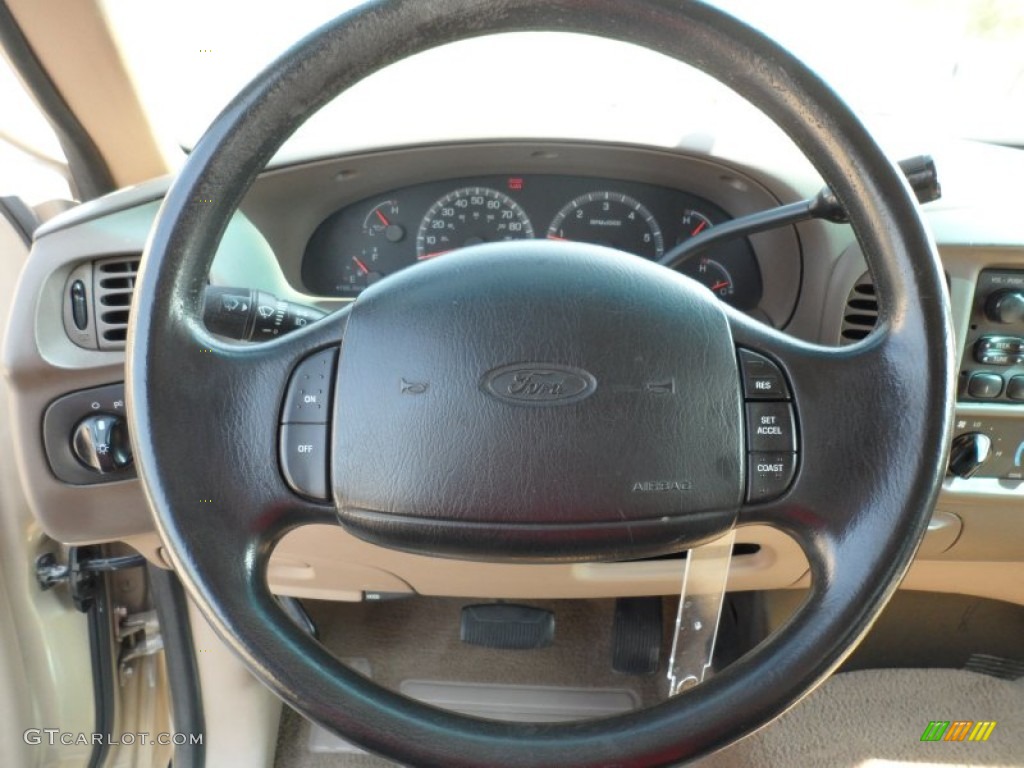 1999 F150 XLT Extended Cab - Harvest Gold Metallic / Medium Prairie Tan photo #45