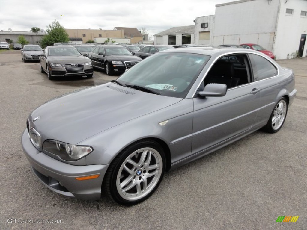 2004 3 Series 330i Coupe - Silver Grey Metallic / Black photo #2