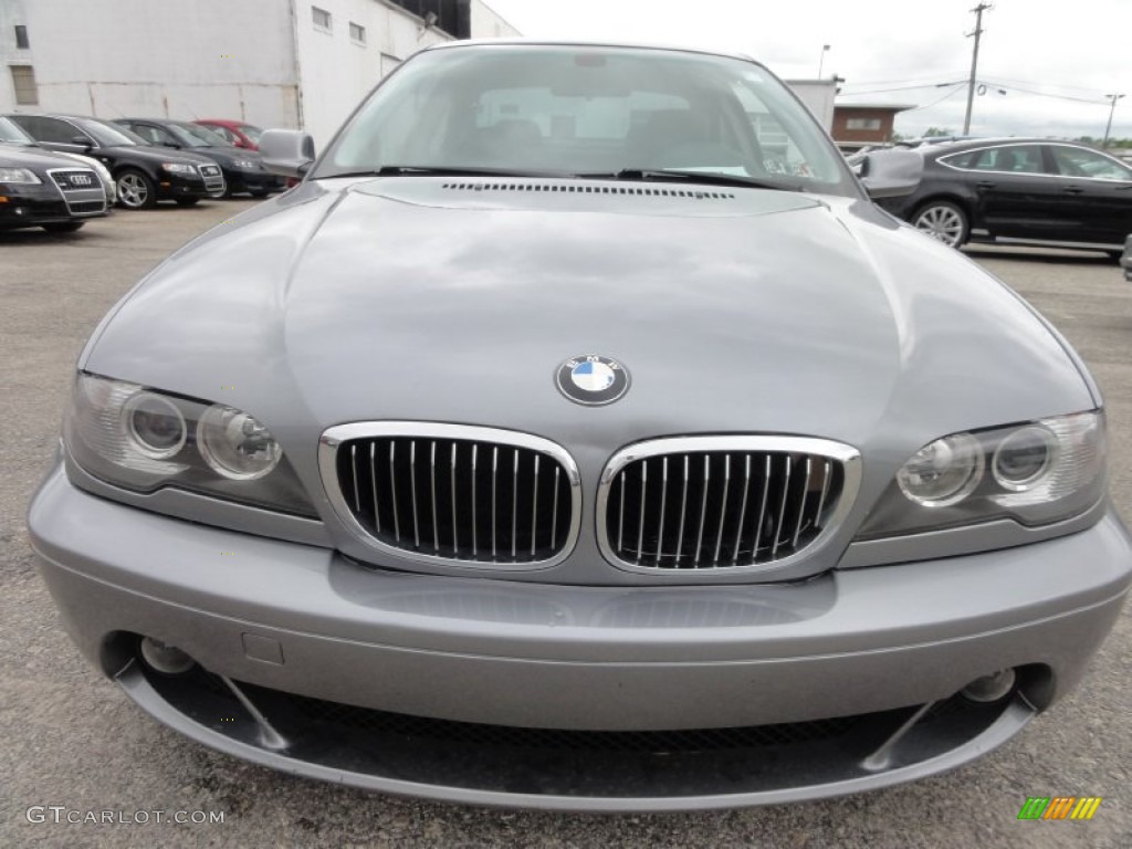 2004 3 Series 330i Coupe - Silver Grey Metallic / Black photo #4
