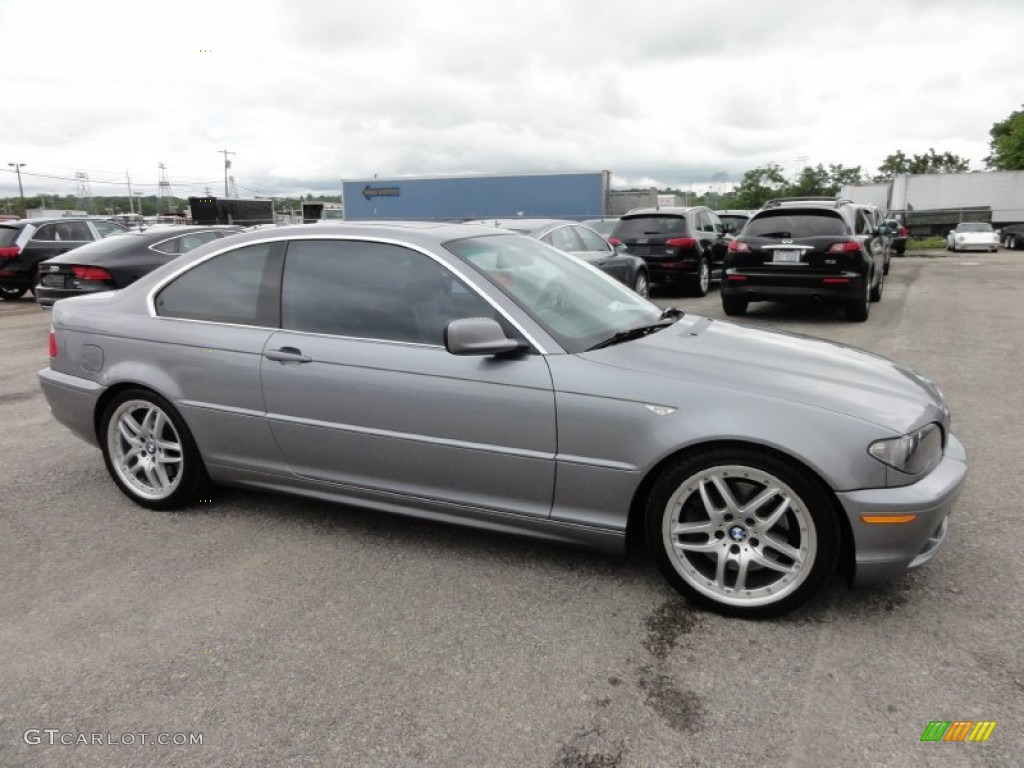 2004 3 Series 330i Coupe - Silver Grey Metallic / Black photo #7