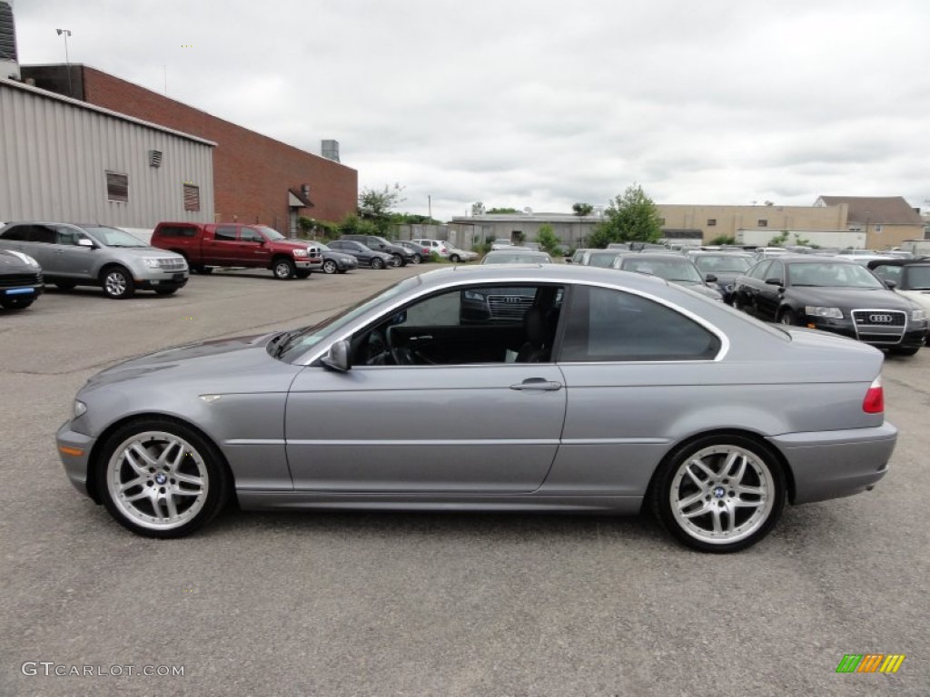 2004 3 Series 330i Coupe - Silver Grey Metallic / Black photo #12