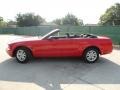 2007 Torch Red Ford Mustang V6 Deluxe Convertible  photo #45