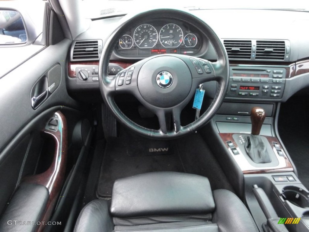 2004 3 Series 330i Coupe - Silver Grey Metallic / Black photo #34