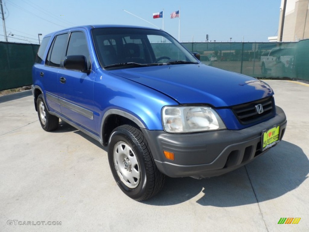 2001 CR-V LX - Electron Blue Metallic / Dark Gray photo #1