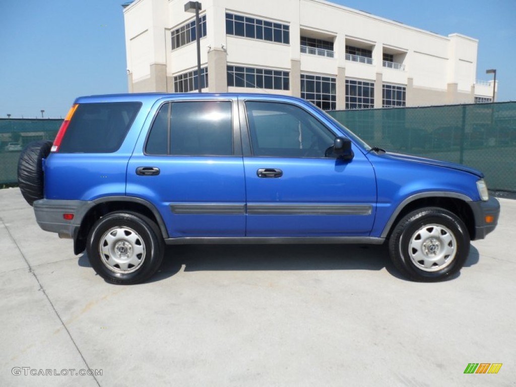 2001 CR-V LX - Electron Blue Metallic / Dark Gray photo #2