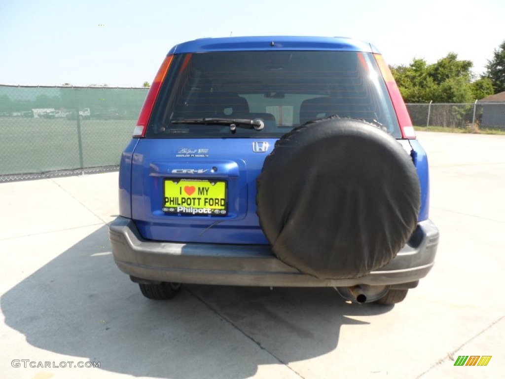 2001 CR-V LX - Electron Blue Metallic / Dark Gray photo #4