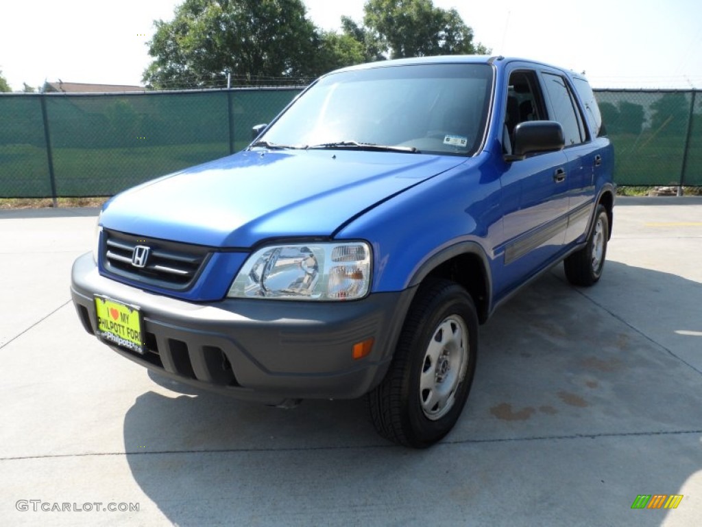 2001 CR-V LX - Electron Blue Metallic / Dark Gray photo #7