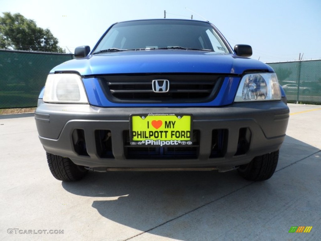 2001 CR-V LX - Electron Blue Metallic / Dark Gray photo #9