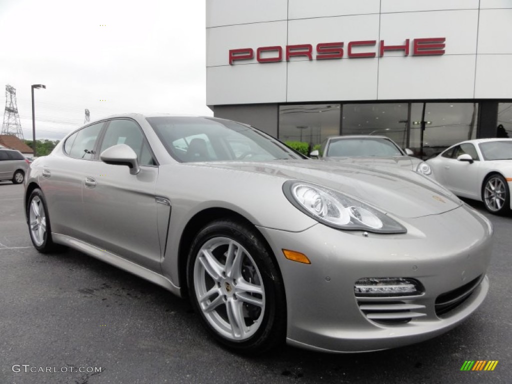 Platinum Silver Metallic 2011 Porsche Panamera 4 Exterior Photo #65536911