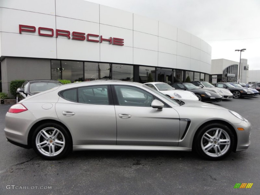 Platinum Silver Metallic 2011 Porsche Panamera 4 Exterior Photo #65536917