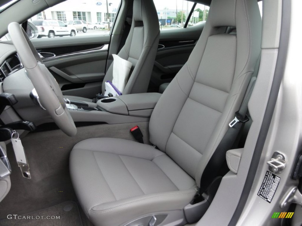 Platinum Grey Interior 2011 Porsche Panamera 4 Photo #65537004