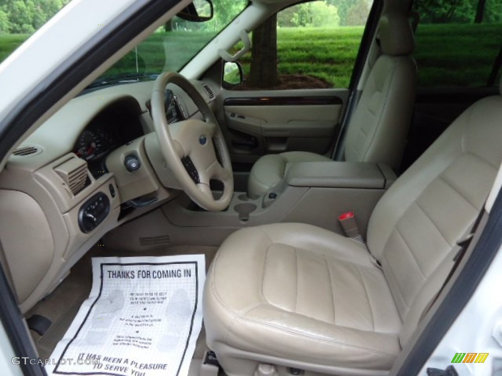 2004 Explorer Limited 4x4 - Oxford White / Medium Parchment photo #9