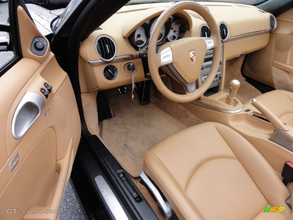 Sand Beige Interior 2007 Porsche Boxster S Photo #65538138