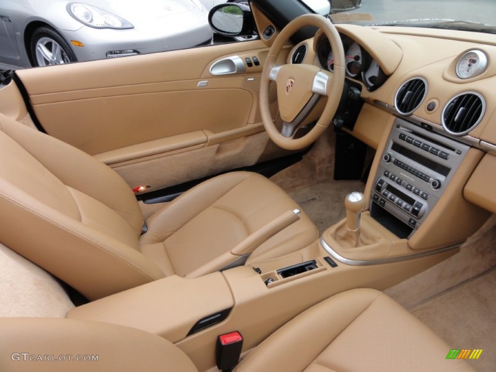Sand Beige Interior 2007 Porsche Boxster S Photo #65538189