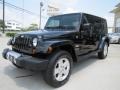 Black 2009 Jeep Wrangler Unlimited Sahara 4x4 Exterior