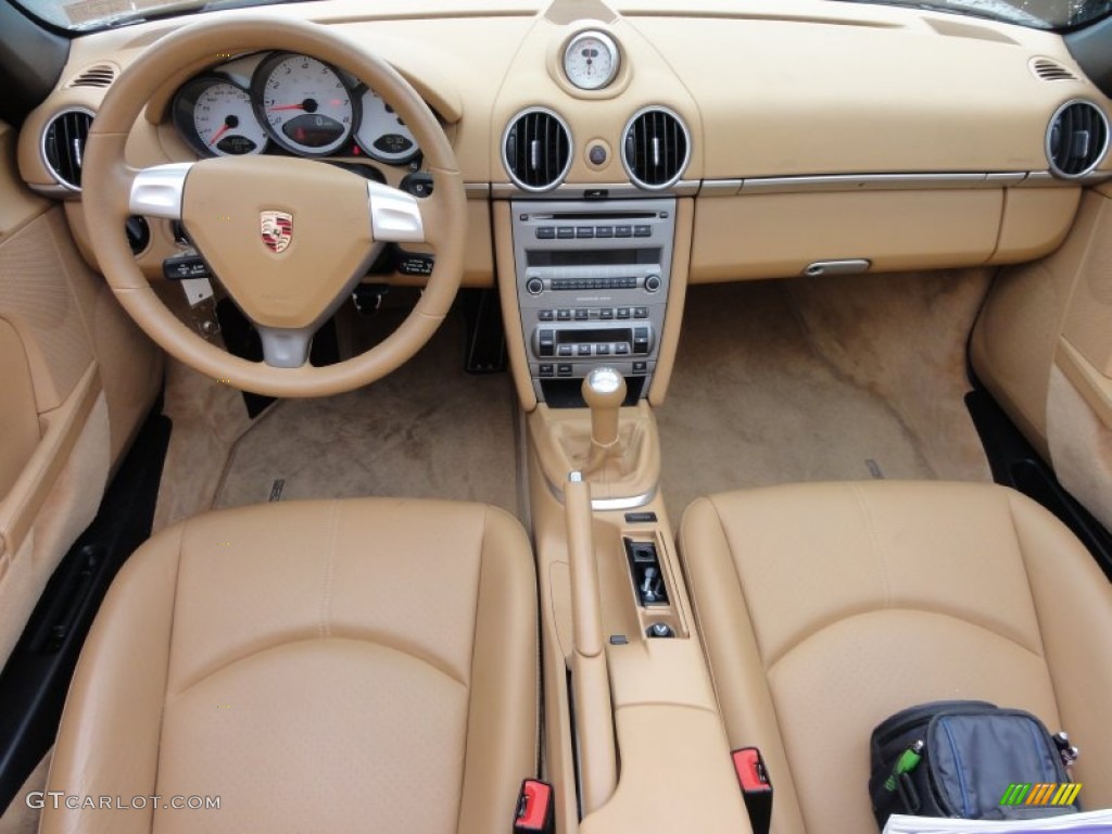 2007 Porsche Boxster S Sand Beige Dashboard Photo #65538324