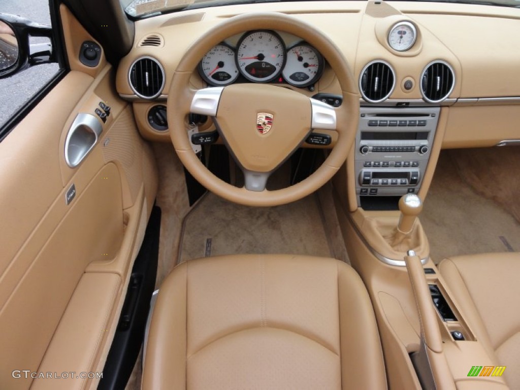 Sand Beige Interior 2007 Porsche Boxster S Photo #65538333