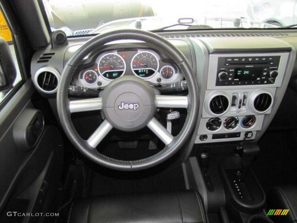 2009 Jeep Wrangler Unlimited Sahara 4x4 Dark Slate Gray/Medium Slate Gray Dashboard Photo #65538339